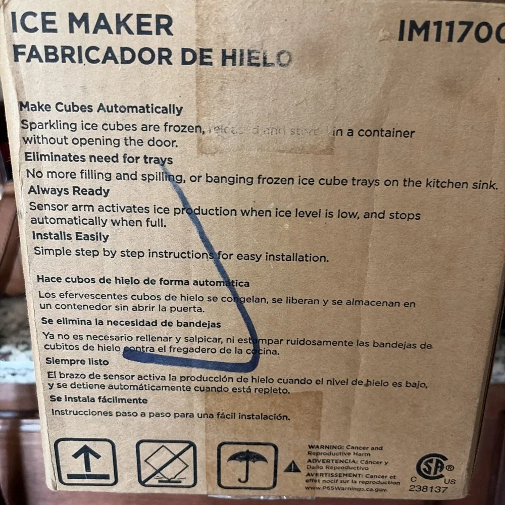 Frigidaire Refrigerator IM117000 Automatic Ice Maker Install Kit Geniune OEM